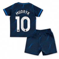 Chelsea Mykhailo Mudryk #10 Udebane Trøje Børn 2023-24 Kortærmet (+ Korte bukser)
